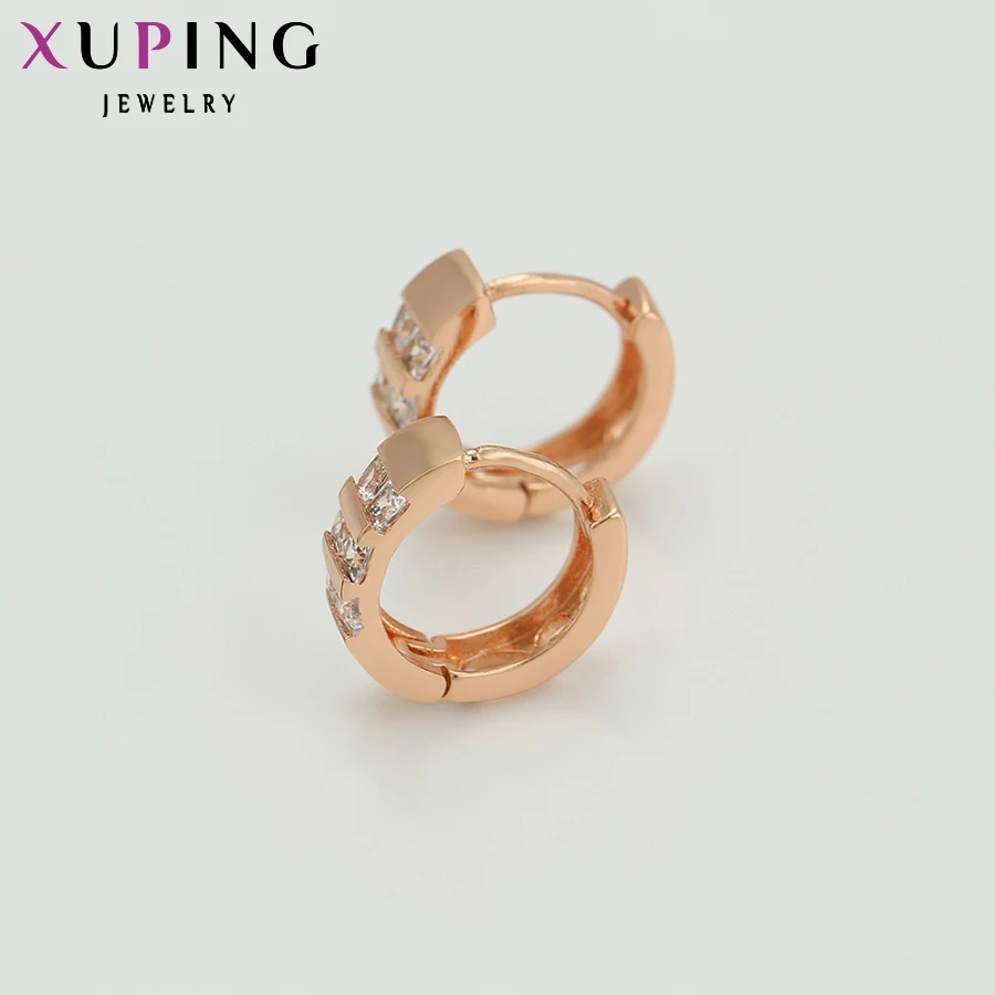 Xuping модные серьги новый дизайн маленькая круглая форма с петлей позолоченные на
