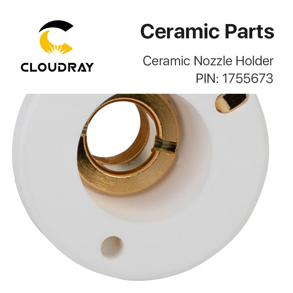 

Cloudray Laser Ceramic OEM PIN 1349171 / 1755673 Nozzle Holder For Fiber Laser Cutting Head Free Shipping
