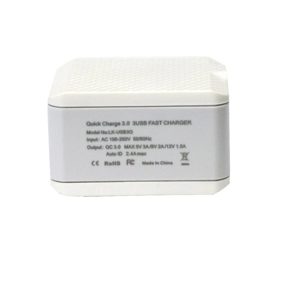 QC3.0 3USB AC100-240V 6A Smart Charger USA/Europe/UK | Электроника