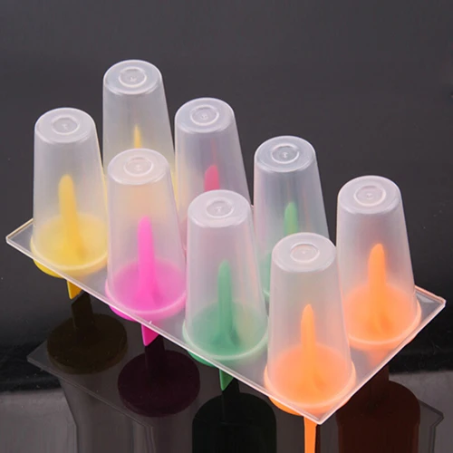 

Summer Discount Fashion 2016 8Pcs Ice Cream Lolly Maker Form DIY Pop Mould Frozen Popsicle Yogurt Molds Tools
