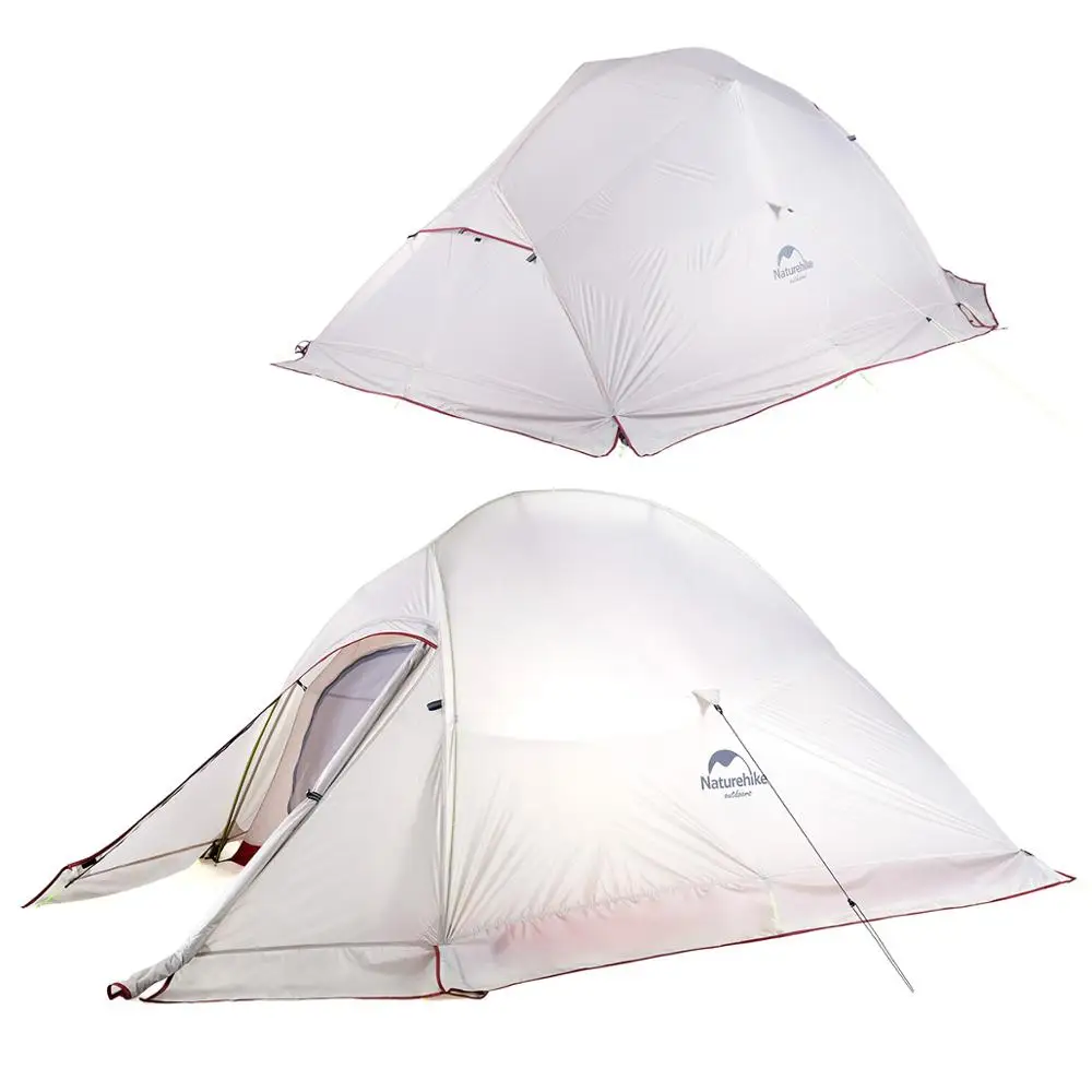 Naturehike Factory 2 человека CloudUp модернизированная палатка 20D силиконовая ткань двухслойная палатка для кемпинга легкая DHL - Цвет: Upgraded 20D skirt