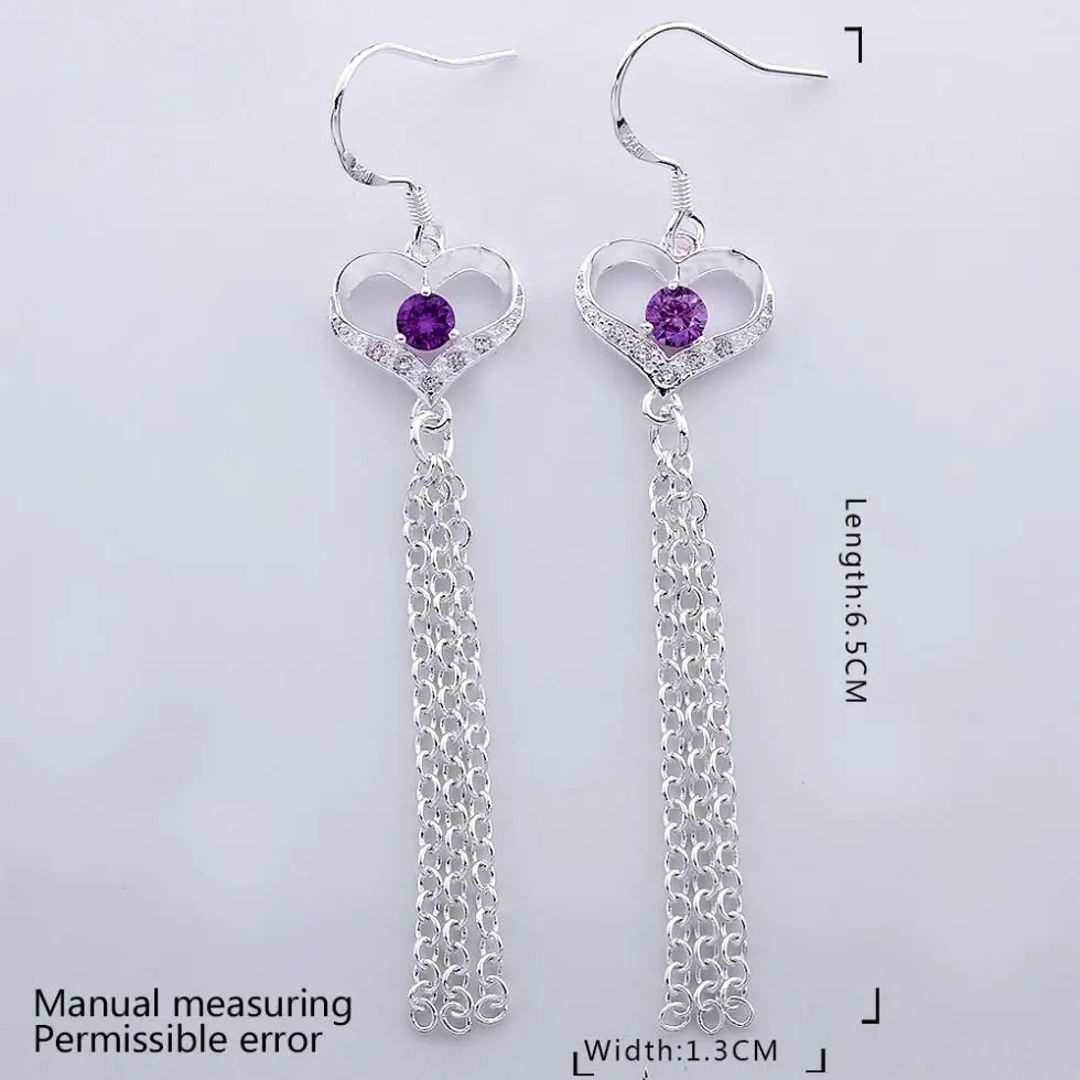 Длинные серьги CE681 # модные посеребренные для женщин Винтажные висячие серьги|dangle