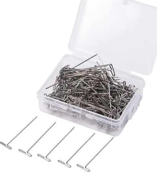 50 шт./кор. парика T Pins 38/51 мм для хранения париков наращивания волос создания