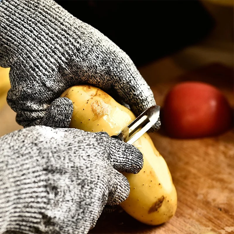 Устойчивая к порезам проволочная металлическая перчатка кухонные садовые мясники устойчивые к порезам безопасные садовые перчатки