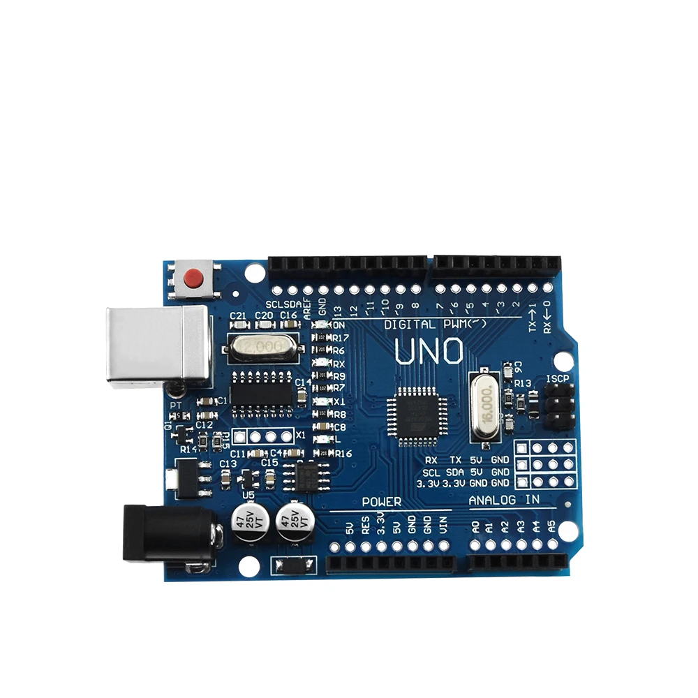 UNO R3 CH340G MEGA328P чип 16 МГц для arduino ATMEGA328P AU макетная плата интегральные схемы комплект