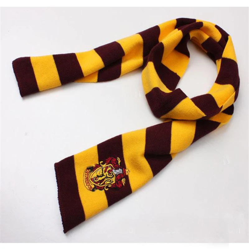 Harri Potter серия Гриффиндор шарф хлопок вышитые полосатые шарфы милые обертывания