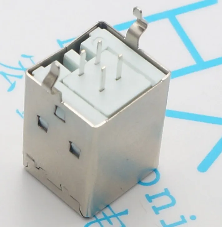 50pcs/lot Vertical B Female 180 Degree D Printer Port 4PIN USB BF180 Socket | Обустройство дома