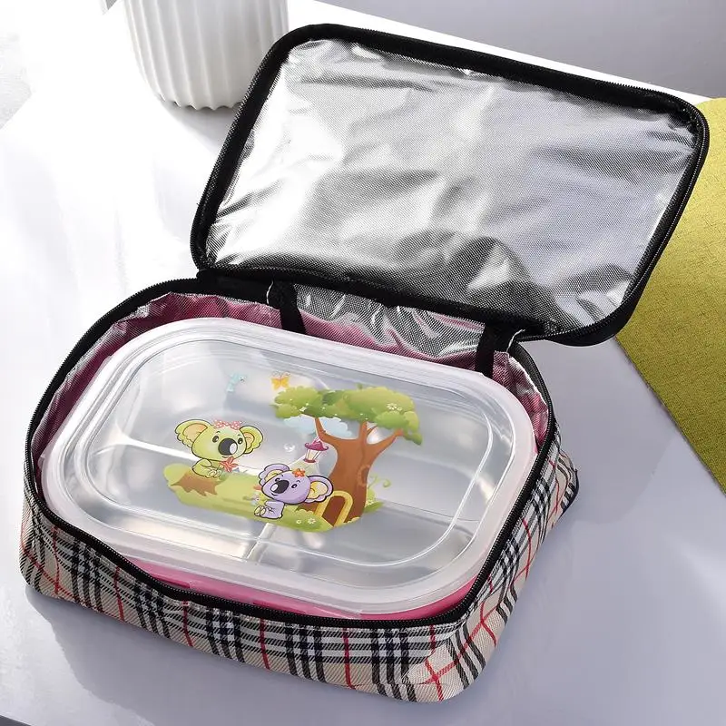 Фламинго завод милый мультфильм дети студента Bento Box из нержавеющей стали Ланчбокс в японском стиле тепловой пластиковый герметичный Ланч-бокс мини