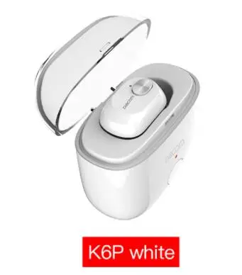 K6P white Dacom K6H TWS настоящие беспроводные наушники, мини-гарнитура для близнецов, стерео Bluetooth наушники, беспроводные наушники с 1100 мАч коробкой - Цвет: K6P white