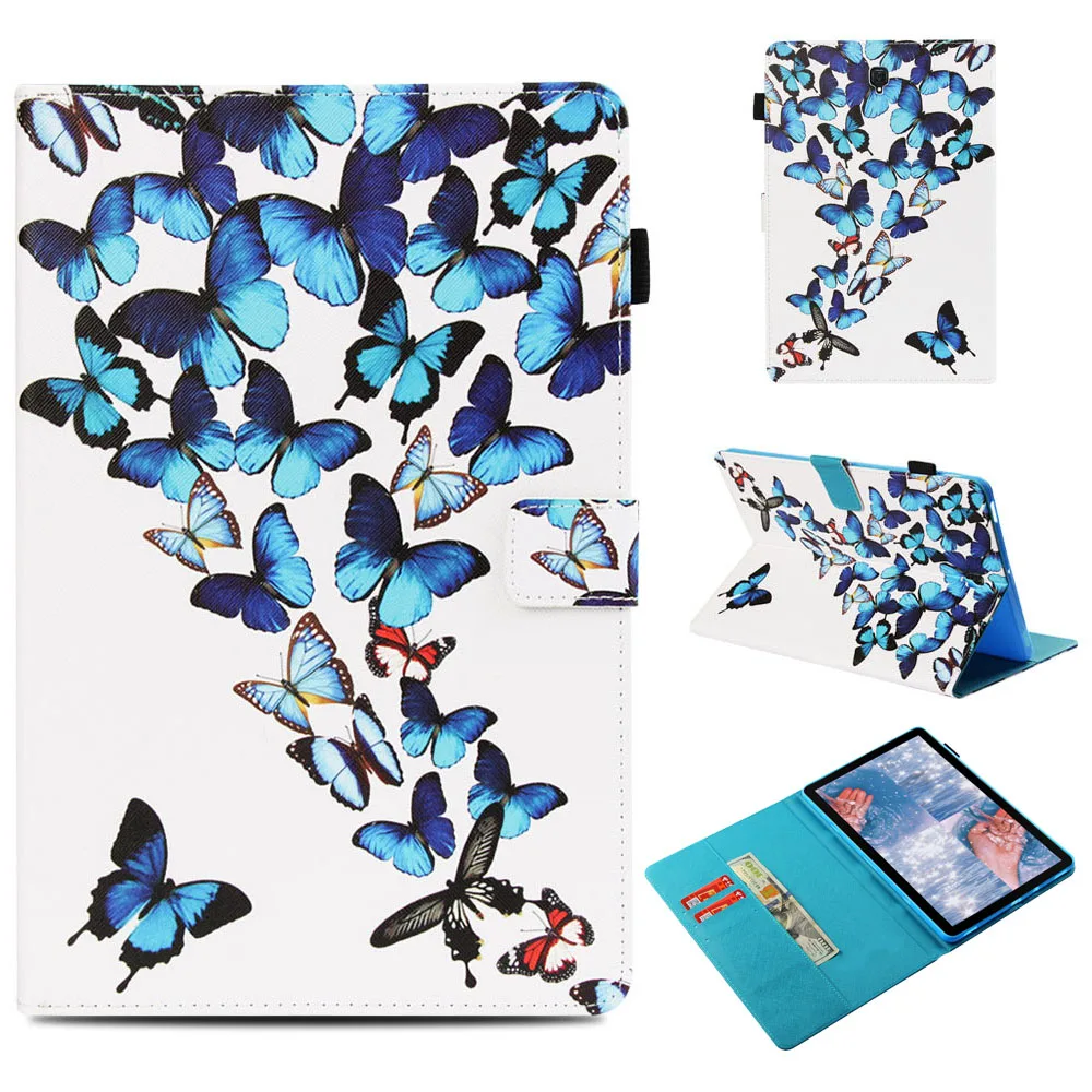 Wallet Cover Case For Samsung Galaxy Tab S4 10.5&quot T830 T835 SM-T830 Stand Smart 10.5 inch Owl Butterfly Eiffel Tower | Компьютеры и