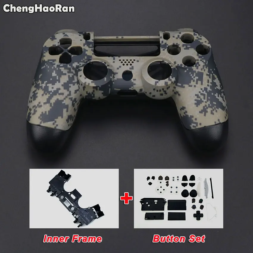 ChengHaoRan чехол для контроллера геймпада PS4 камуфляжный с передней и задней панелями
