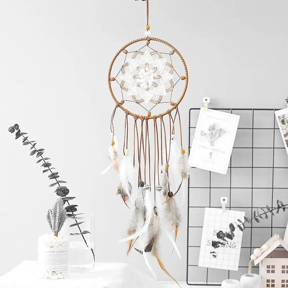 Новое перо ремесла Ловец снов ветер куранты Хранитель ручной работы сетка с