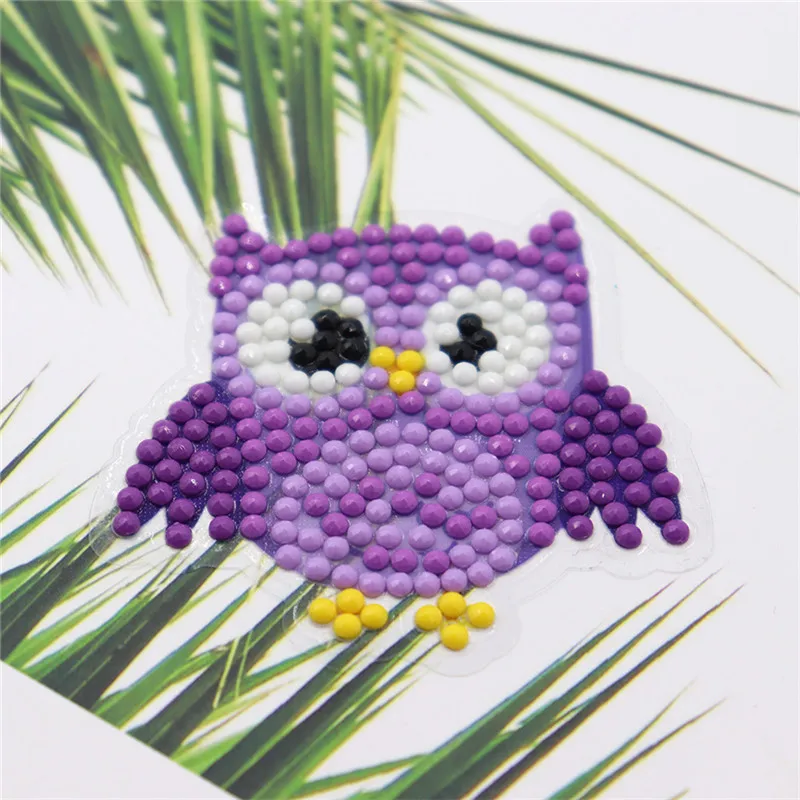 Мультфильм DIY Алмазная вышивка животное Алмазная картина полная дрель детские игрушки круглая Алмазная наклейка для чашки книга Декор телефона