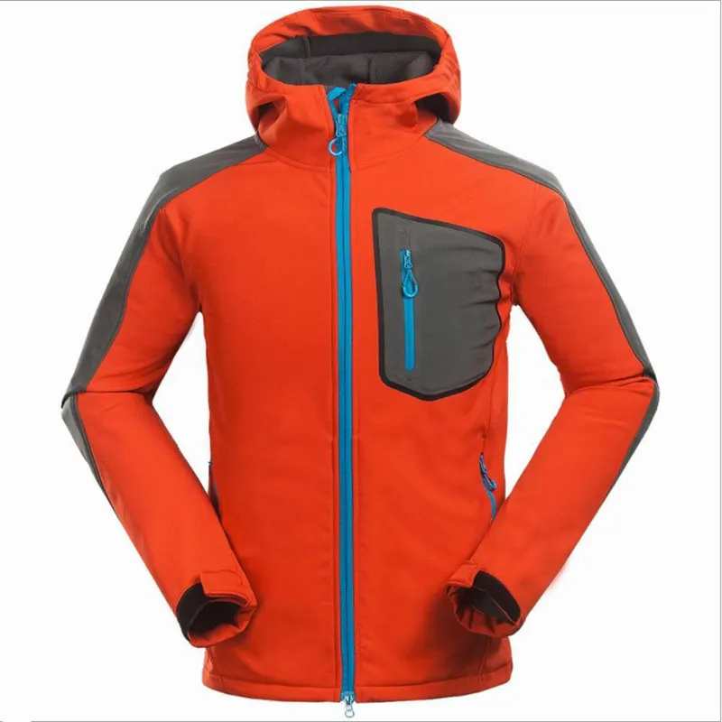 

Men's Hiking Waterproof Softshell Jacket Windbreaker Breathable Fleece Warm Rain Coat Fishing Windstopper Outdoor Camping