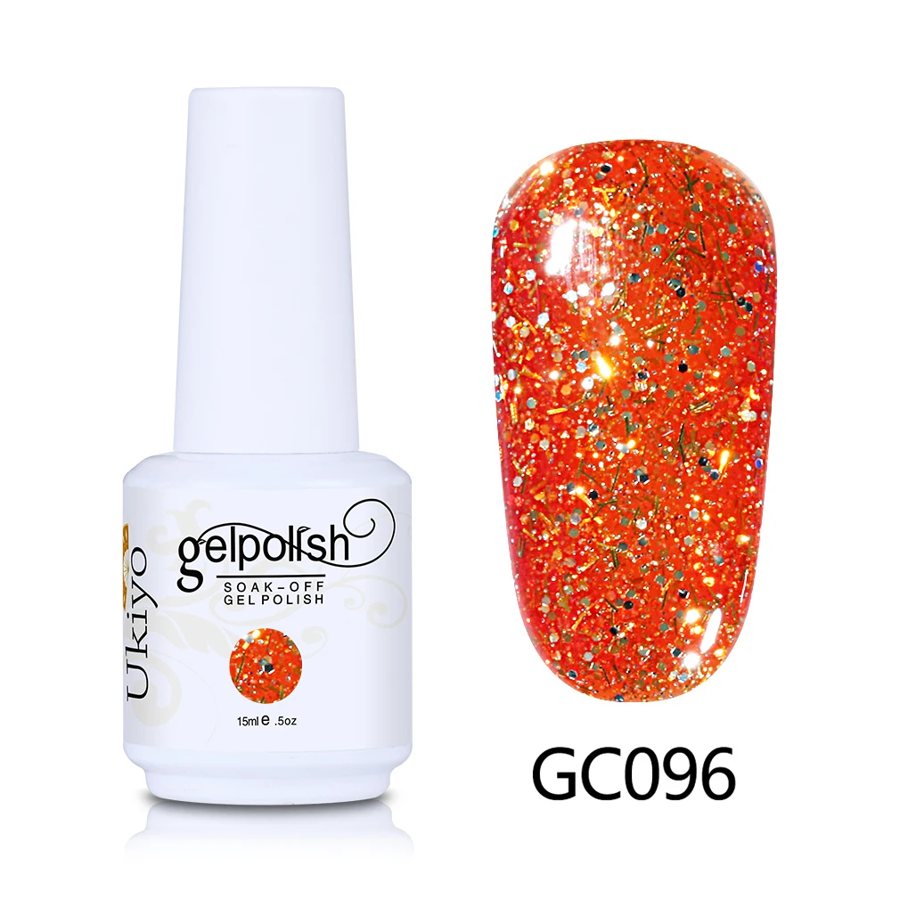GC096 Ukiyo 15 мл шикарный цветной УФ-гель для ногтей замачиваемый полуперманентный Гель-лак Гибридный лак Эмаль лаковый лак 108 цветов - Цвет: GC096