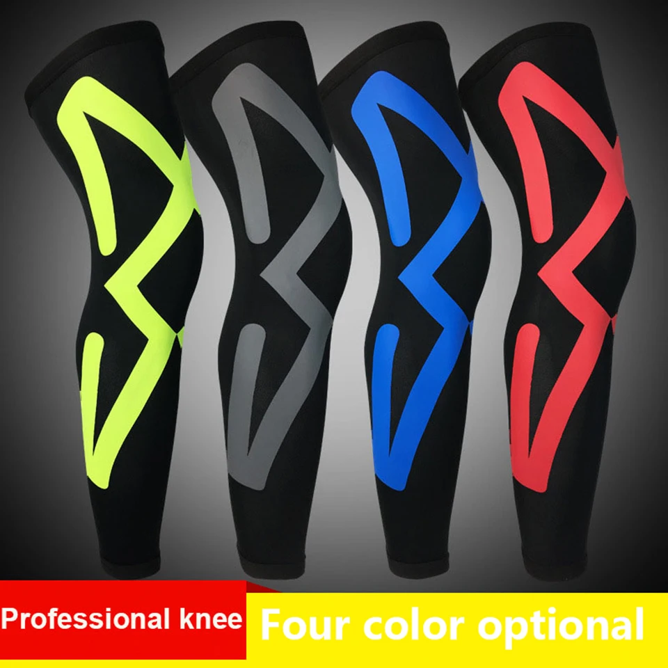1 шт. супер эластичные баскетбольные наколенники Поддержка бандаж Футбол икр