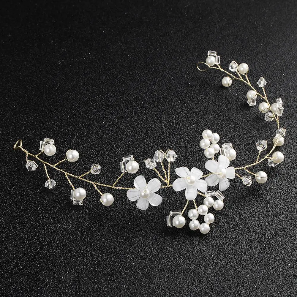 Женский обруч для волос с жемчужинами и стразами|Украшения волос| |