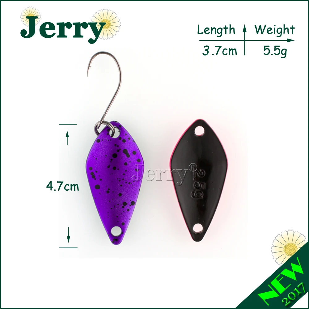 Jerry 1 шт. рыболовные приманки Высококачественный яркий цвет ложки пресноводный