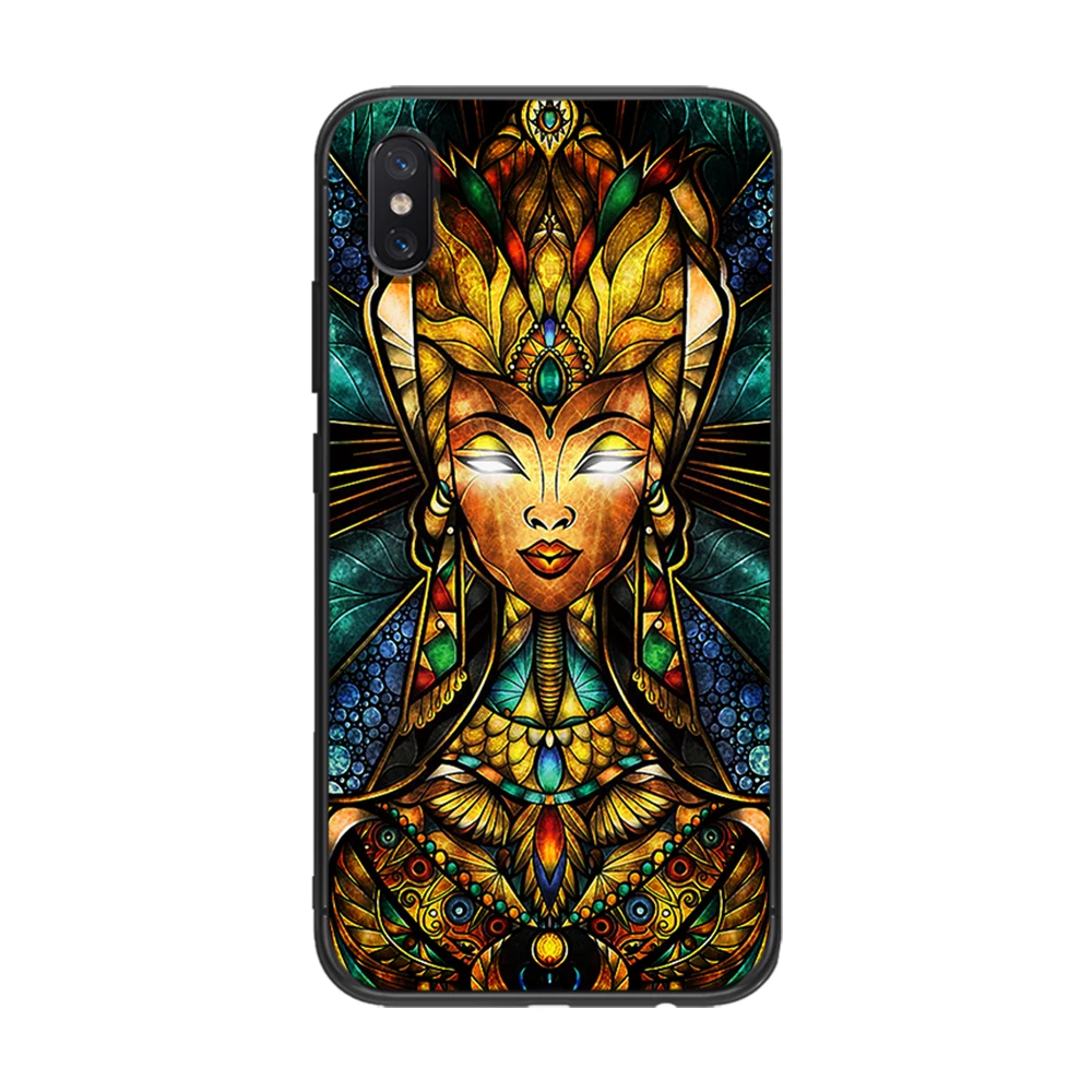 Египетский Нефертити Мягкий ТПУ для Xiaomi Redmi Mi6 8 9 A1 A2 F1 Plus чехол 5/5 M8 Lite силиконовый