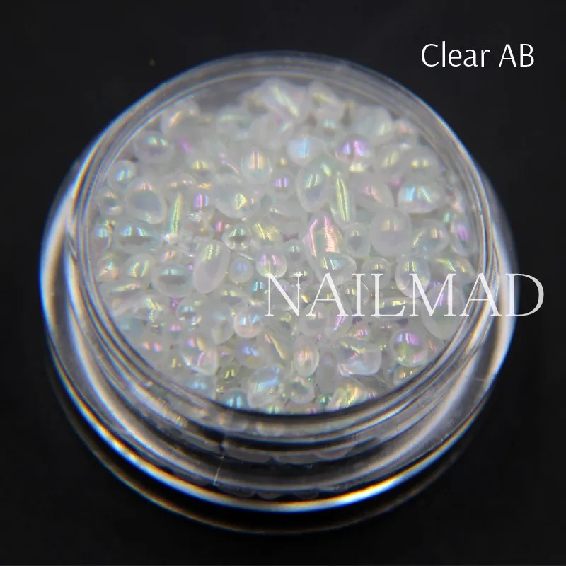 5 г/кор. NailMAD Хамелеон мини камни для украшения ногтей Необычные Бусины Советы 3D маникюр Дизайн ногтей украшения