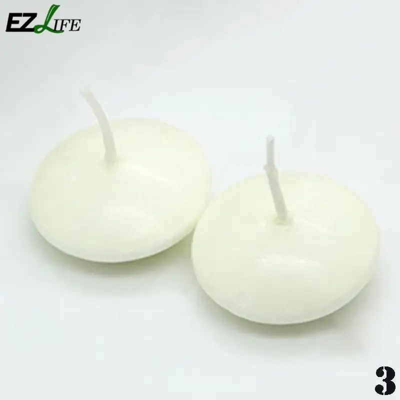White EZLIFE 20 шт./лот мини в форме шара плавающий светильник свечи День святого Валентина романтические свечи праздничные декоративные свечи KT1001 - Цвет: White
