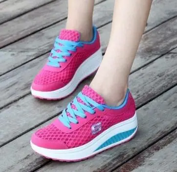 2017 Женская прогулочная обувь Слипоны Обувь для фитнеса на платформе бега Женские
