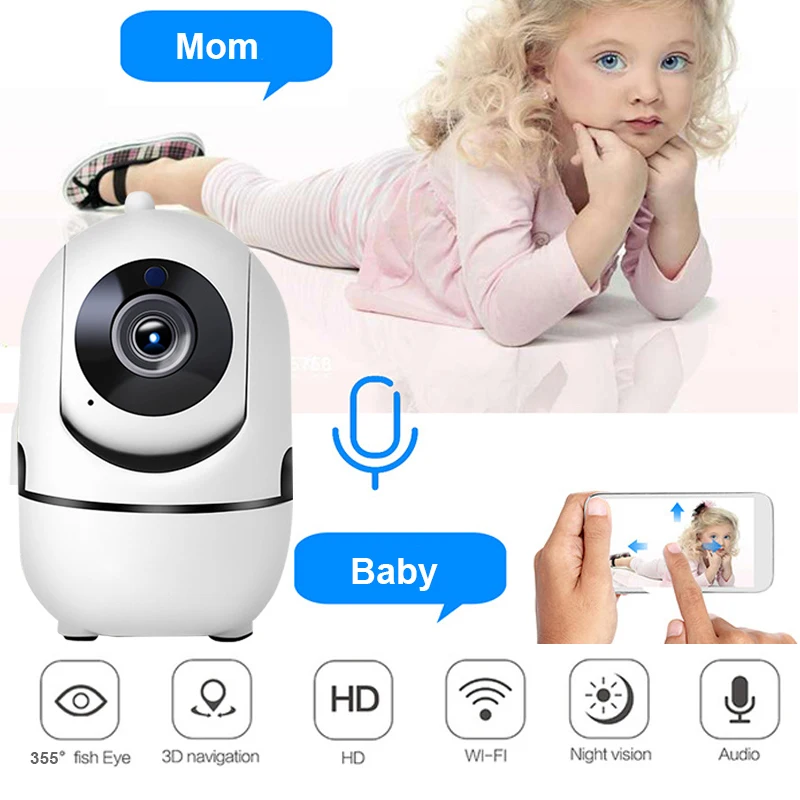 Wi Fi IP камера 720P HD автоматический ИК монитор движения широкоугольный