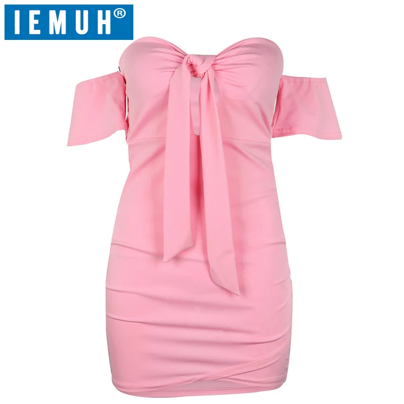 Женское платье с открытыми плечами воланом и разрезом высокой талией|dress robe|sexy
