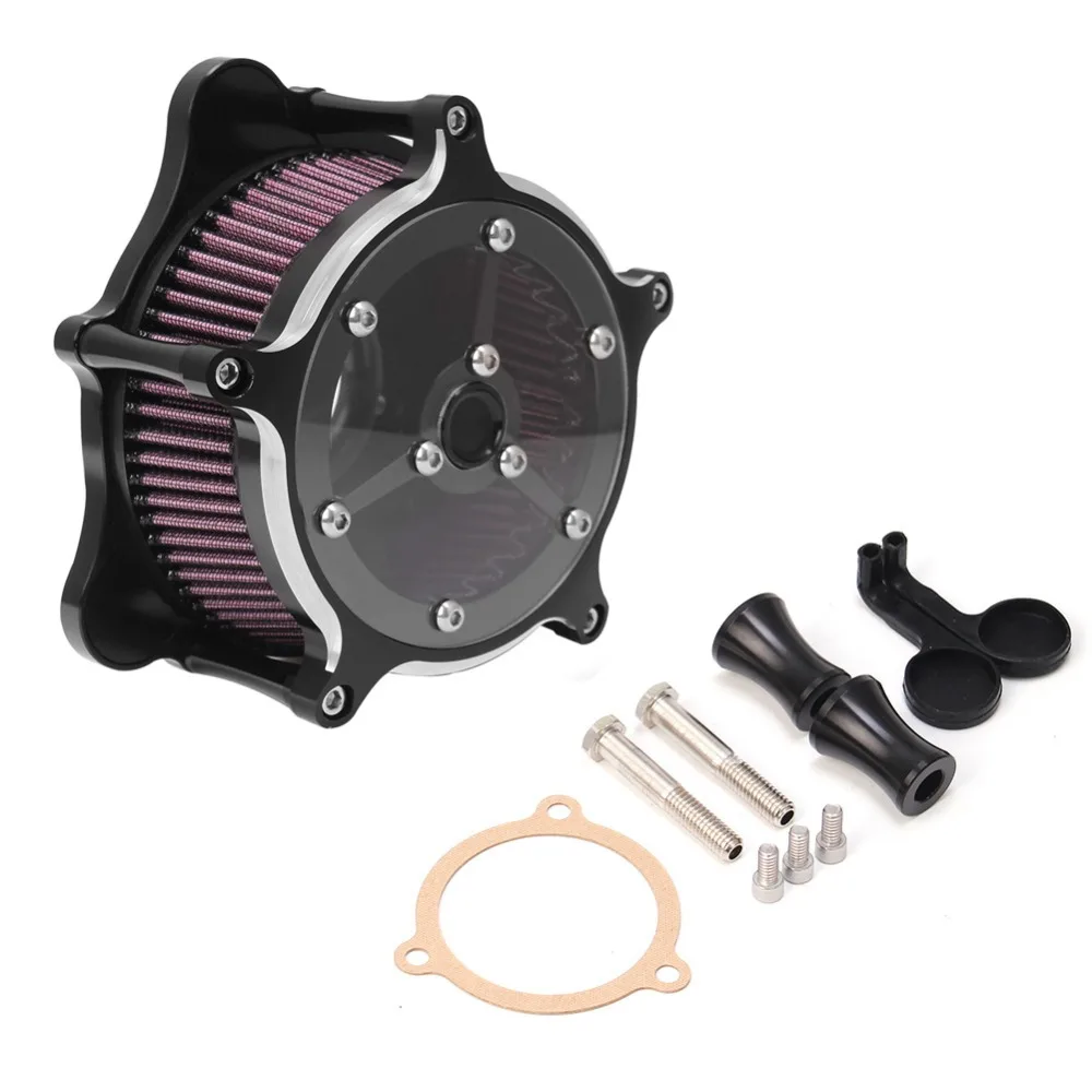 Кафе Racer воздухоочиститель Впускной подходит для Harley Touring Street Glide Softail Dyna FXDLS FLSTNSE FLSTSE FXSBSE четкость воздушный фильтр