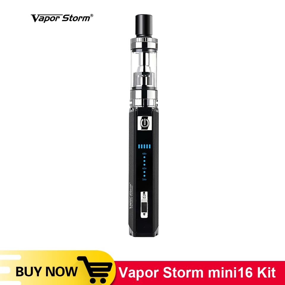 Оригинальный набор Vapor storm mini16 встроенный аккумулятор 900 мА/ч емкость 2 мл