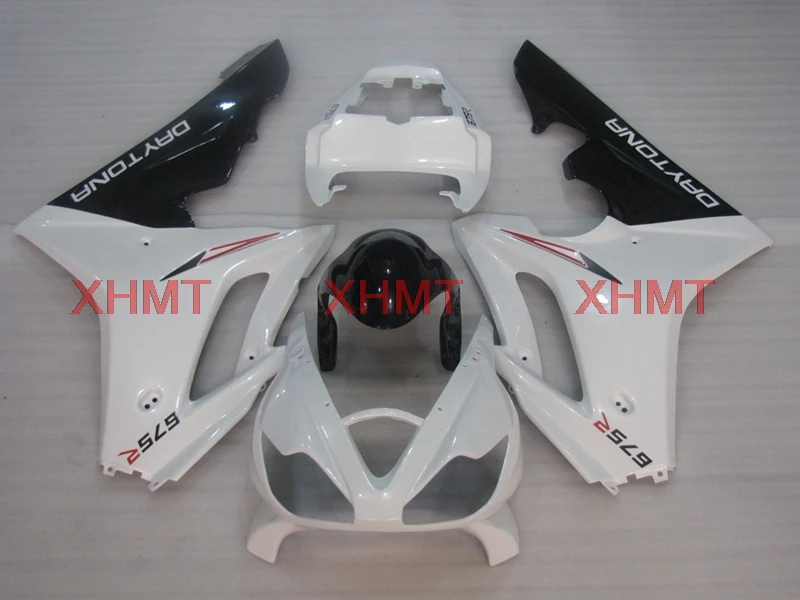 Для Daytona 2006 2008 Пластиковые обтекатели для Triumph 675 06 07 обтекатель Черный Белый набор