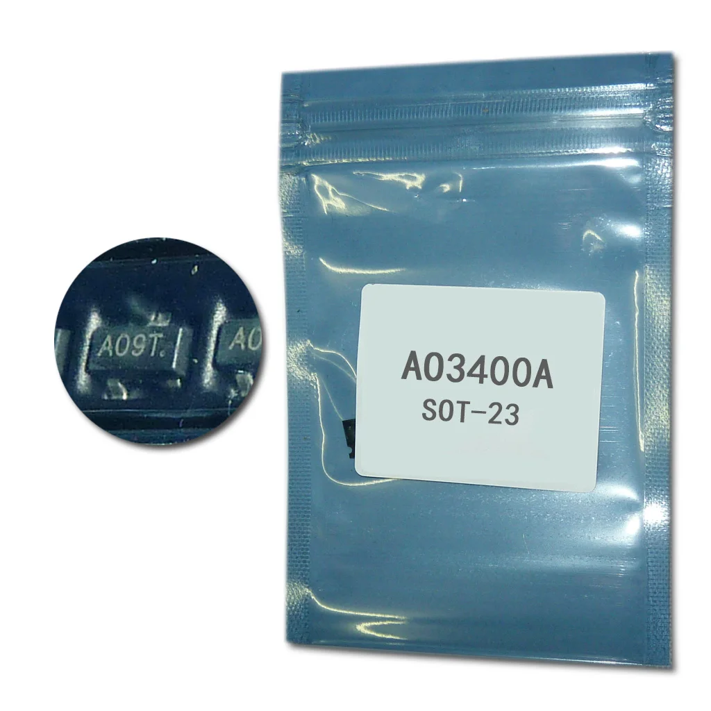 100 шт. AO3400A SOT23 smd транзистор Mosfet AO3400 SOT-23-3L MOSFET n-канал 30 в 5.7A(Ta) 1,4 Вт(Ta) Mos транзистор AO3400