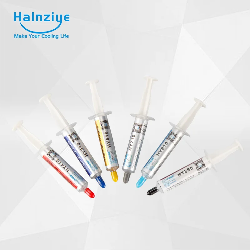 Halnziye HY810-TU2G 2 г термопаста теплоотвод клей Соединение силиконовый для компьютера настольный процессор GPU светодиодный теплоотвод серый