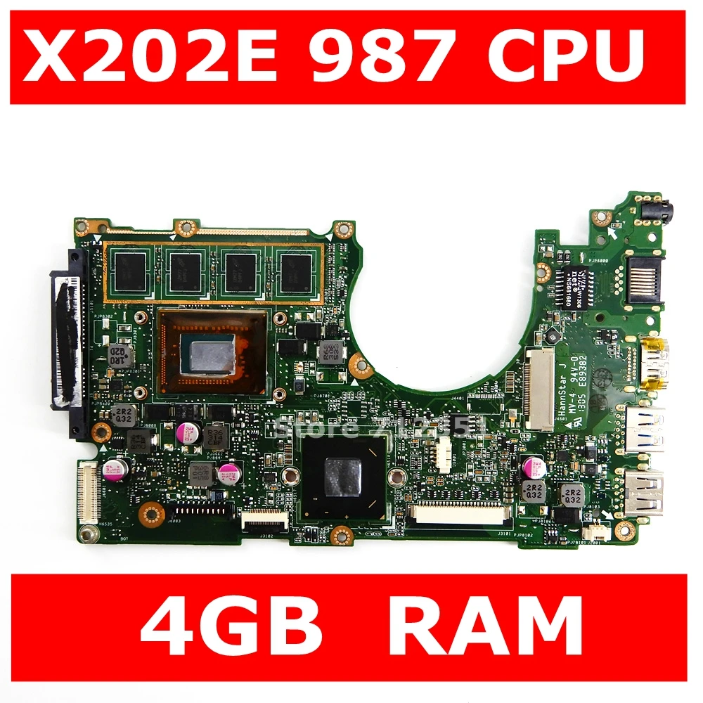 X202E 987 Процессор 4 Гб Оперативная память Материнская плата ASUS X201E X201EP Q200E S200E