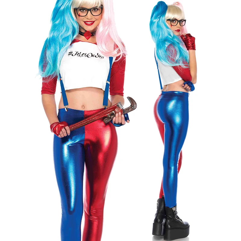 Женский костюм Harley Quinn отряд самоубийц клоун цирк Джокер косплей карнавал