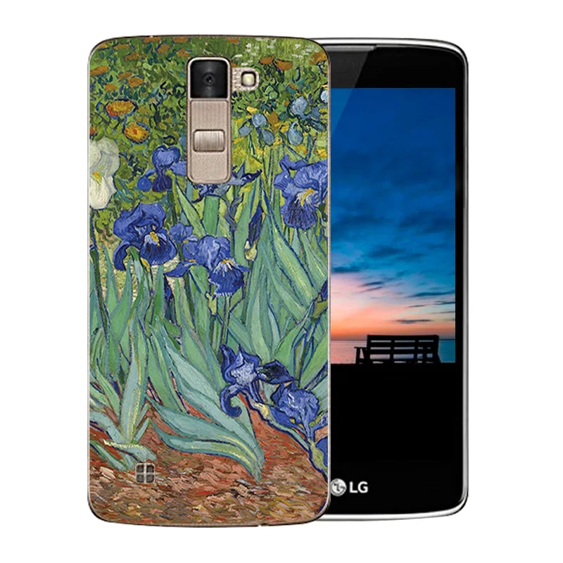 Мягкий ТПУ чехол для телефона LG K8 Lte K350 K350E K350N 5 0 &quotK 8 Ван Гог шаблон Fundas |