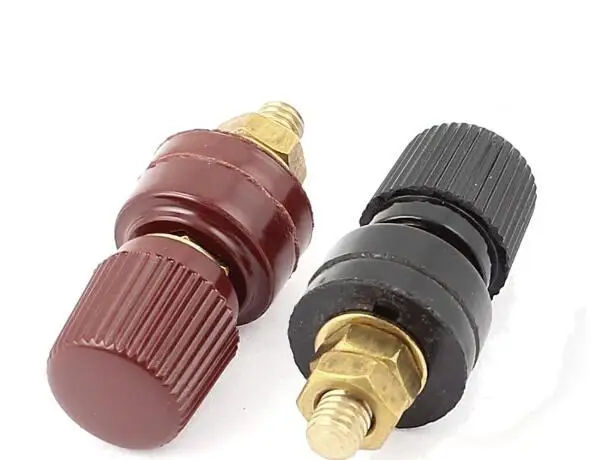 

Free shipping 10pc 33 Plastic Shell M6 Male Threaded Diameter Binding Post Terminal 6MM Power supply terminal for Inverter