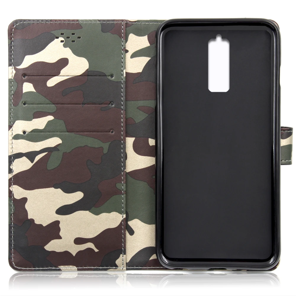 Камуфляж держателя карты PU кожаный чехол Coque для ZTE Blade A610 плюс телефон Чехол Fundas| |