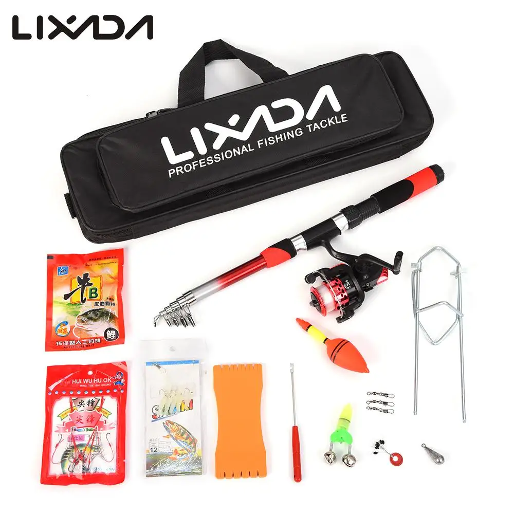 Телескопическая удочка Lixada набор удочек из стекловолокна 2 1 м Удочка +