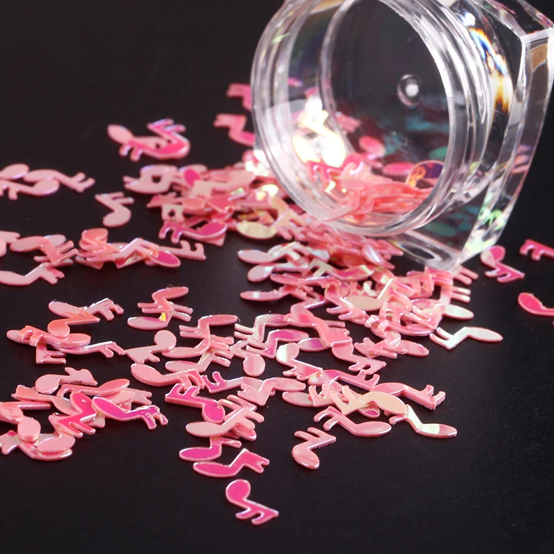 Blueness 12 коробок/набор музыкальные ноты дизайн хлопья блёстки украшения для ногтей