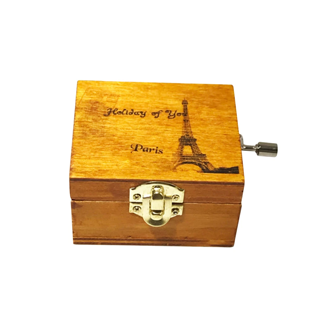 Деревянная Музыкальная Шкатулка винтажная ручная копилка подарок на день