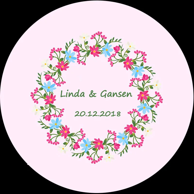 100pcs Floral Paper sticker for party decoration Matrimonio decoracion For weddig Baby shower Favors and Gifts | Дом и сад