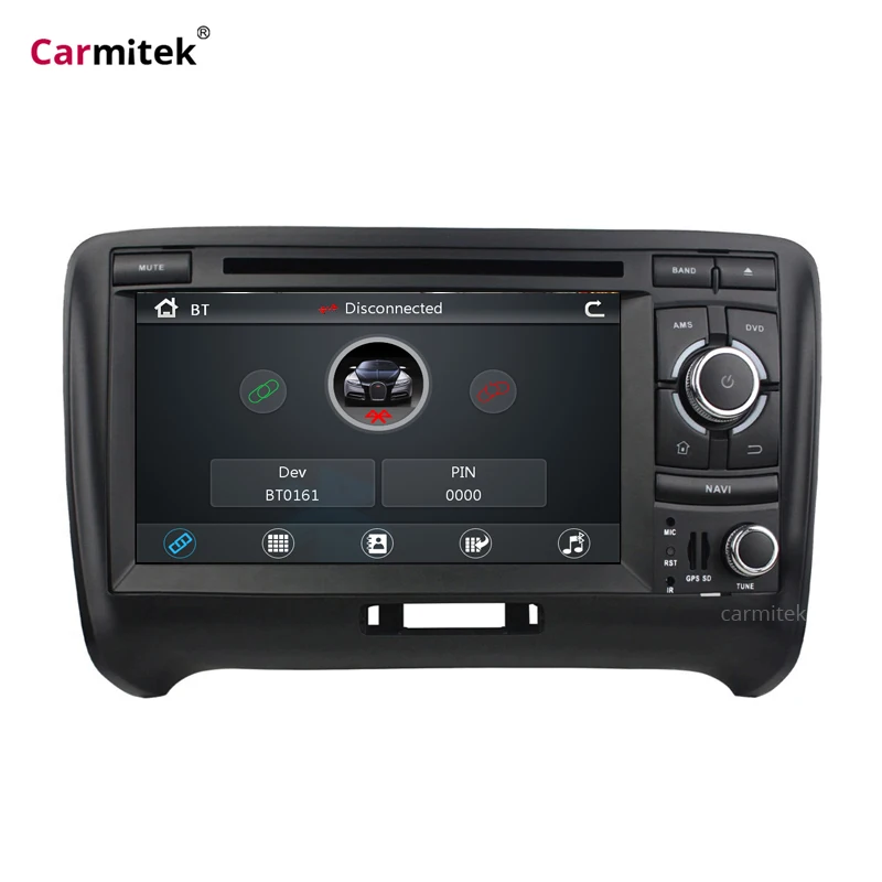 2 DIN автомобильный DVD gps для Audi TT MK2 8J 2006 2007 2008 2009 2010 2011 2012 2013 Мультимедиа Радио Навигационная Система головное устройство