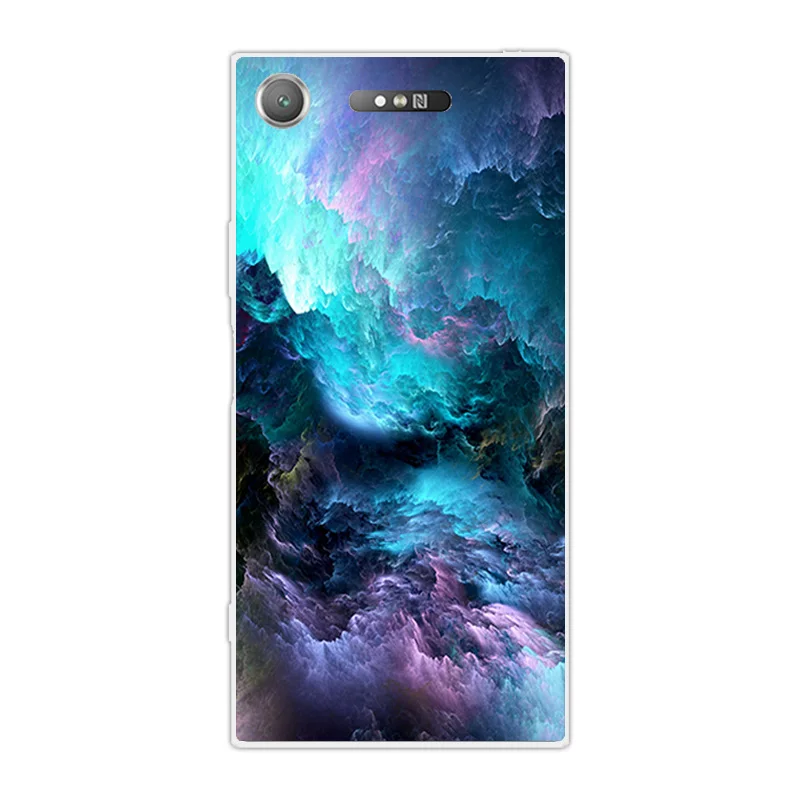 Мягкий ТПУ чехол для телефона с волком Sony Xperia XA1 Ultra Z3 Compact XZ1 тонкий прозрачный
