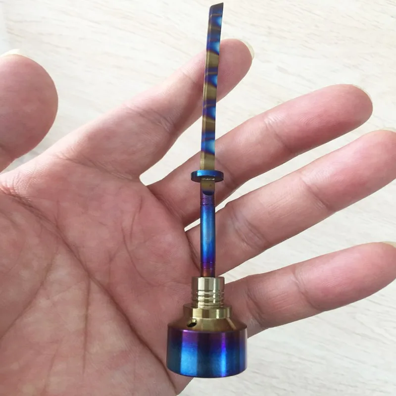 Domeless Titanium гвоздь Carb Cap Rainbow Ti dabber 14 мм 18 прямой меч carb колпачок для ножа Стиль Dab