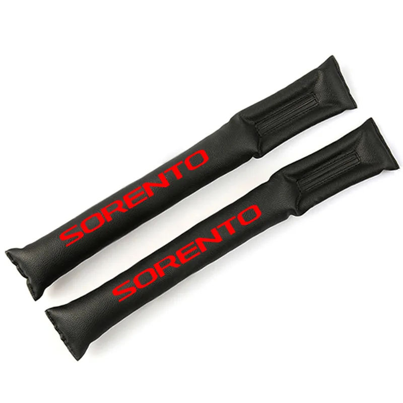 Для Kia Sorento, зазор для автомобильных сидений, зазор из искусственной кожи, наполнитель для сидений, слот для хранения, заглушка, 2 шт., красный, синий, белый - Название цвета: Красный