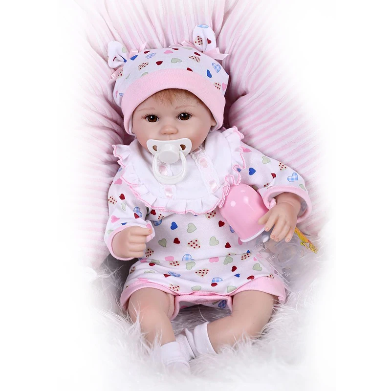 NPK 42 см Reborn Baby Dolls мягкая силиконовая кукла для новорожденных хлопковая игрушка