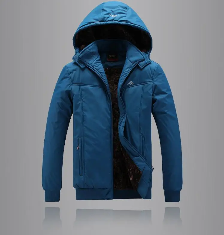 

Winter Mens Thick Loose Hot Sells Thick Warm Zipper Cotton-padded Jacket New Style Fashion Brand Male Clothing Plus Size 4XL-9XL