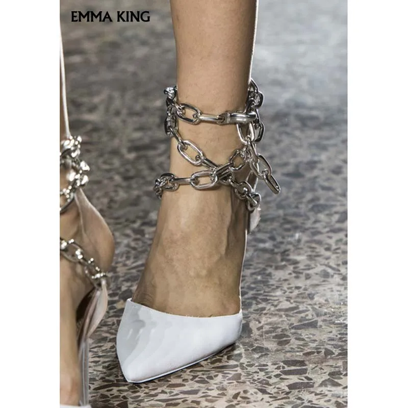 Женские туфли-лодочки с острым носком модельные туфли из лакированной кожи на