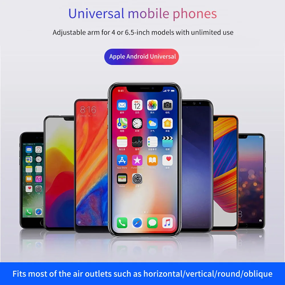 Автомобильный держатель для телефона ALLOMN Iphone X Xs Max в автомобильном